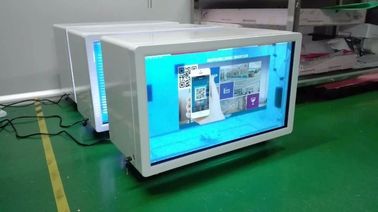 Supermarket Transparent Lcd Screen For Cold Drink Frigerator Display