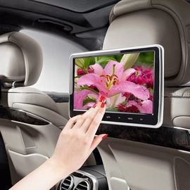 16g 10 Inch Car Headrest Monitor With IR FM Transmitter 1920*1080 Resolution