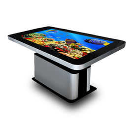 Indoor Smart Multi Touch Screen Table With 1.8 Cm Super Thin HD Lcd Screen