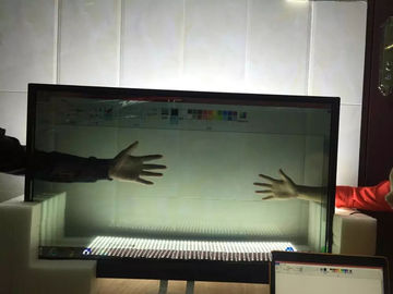 Colorful Refrigerator With Lcd Touch Screen , Flexible Size Transparent Lcd Fridge