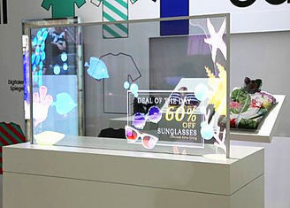 Indoor Transparent OLED Display For Large Scale Shopping Malls 3840*2160 Max Resolution